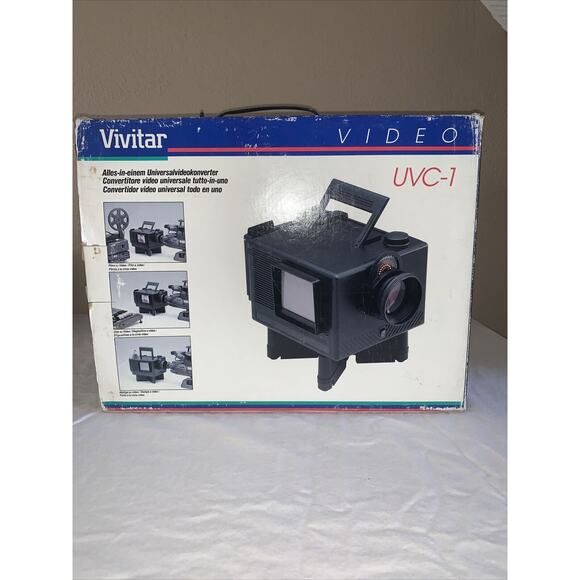 VIVITAR UVC-1 ALL IN ONE UNIVERSAL VIDEO CONVERTER FROM SLIDES & PHOTOS TO VIDEO - Picture 1 of 6